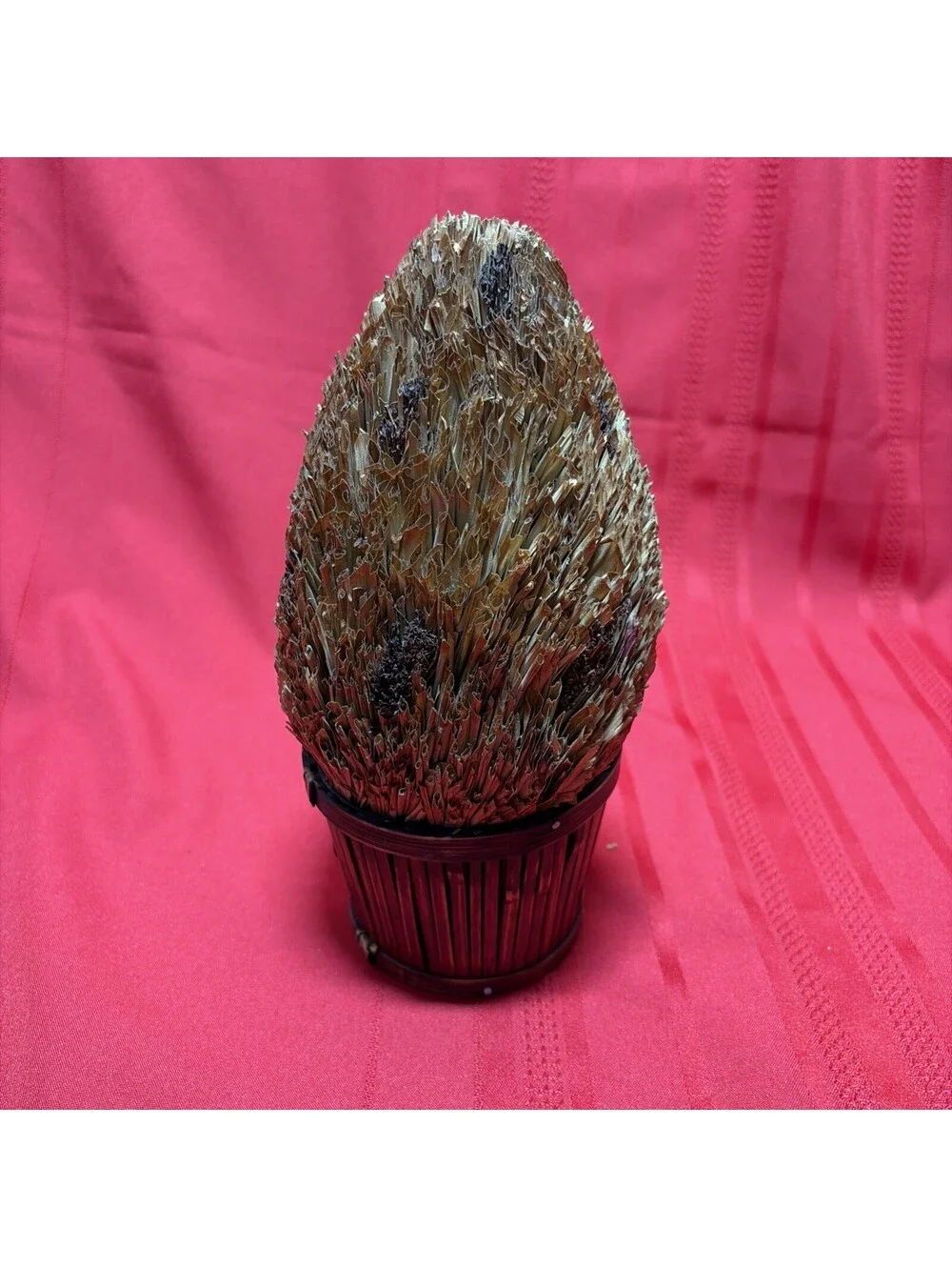 Decorative Wheat Topiary 10 1/2 Inch H Autumn Fall Natural